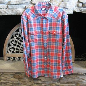 Lands' End Men's Western Shirt, NWT